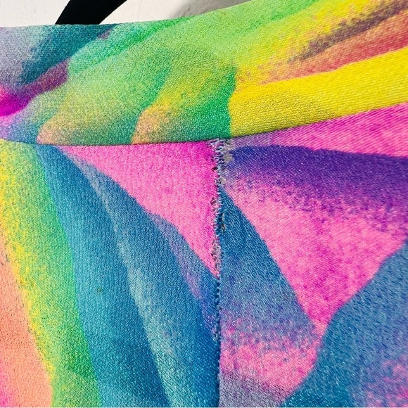 Stunning Vintage LISA FRANK VIBES 1980s Rainbow 🌈 Robe Medium - Picture 10 of 15